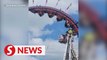 Rollercoaster riders stuck upside down for hours