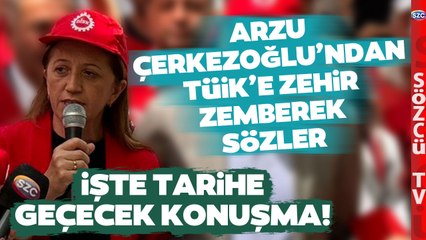 Arzu Çerkezoğlu TÜİK Binasının Önünde TÜİK'i Yerden Yere Vurdu! İşte Tarihi Sözleri