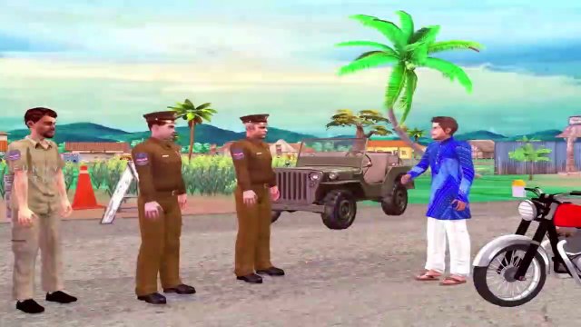 Police ko fasaya - petrol chor - chor ka anjam - moral stories - hindi khani - hindi cartoon - cartoon - funny video - cartoon video