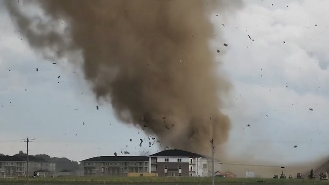 Enormous Tornado Obliterates Suburban Landscape