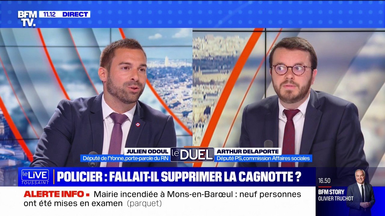 "Cette cagnotte c'est le cri de millions de français, au-delà de ceux qui ont versé, pour dire stop, on veut soutenir la police" estime Julien Odoul (RN) à propos de la cagnotte en soutien à la famille du policier de Nanterre