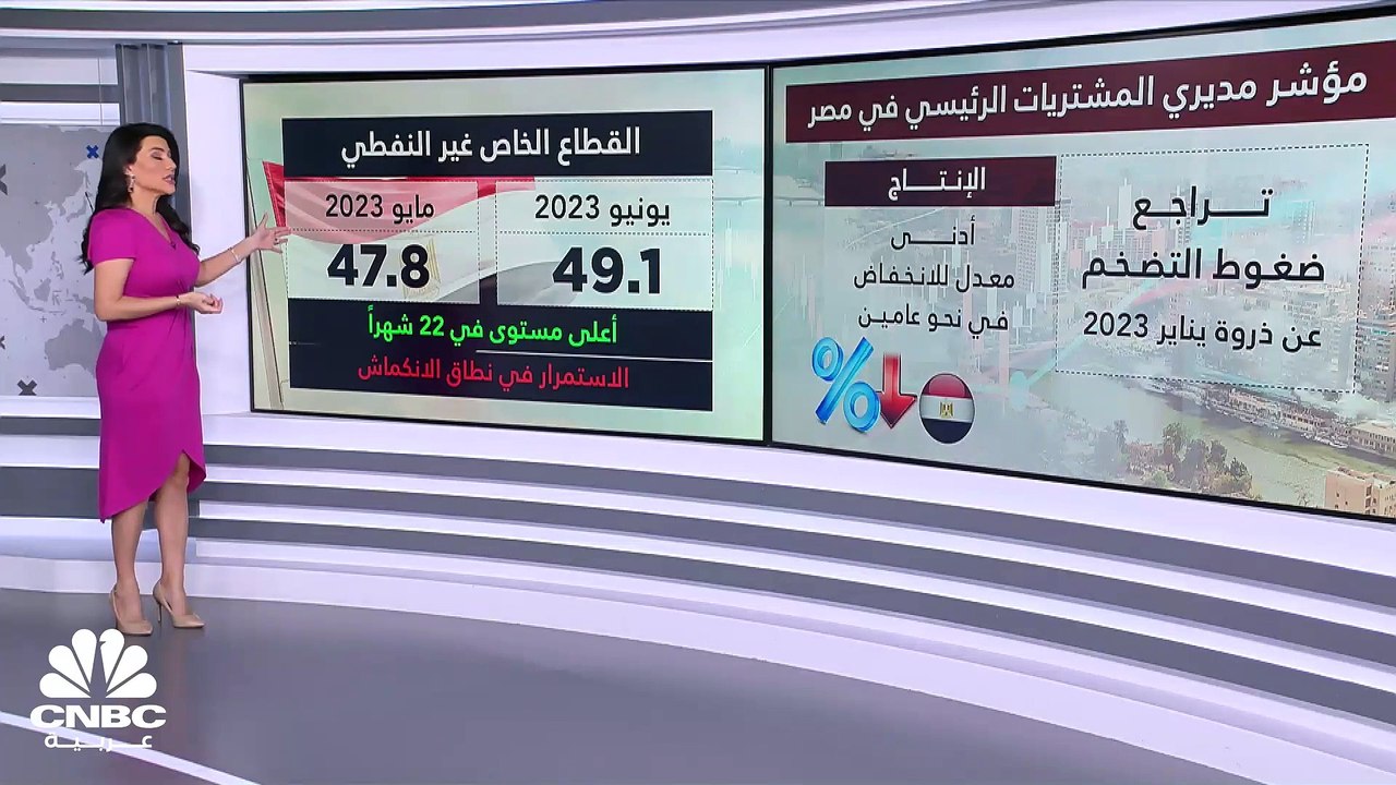 مؤشر مديري المشتريات في مصر يرتفع لأعلى مستوى في 22 شهراً.. ولكنه يظل في نطاق الانكماش