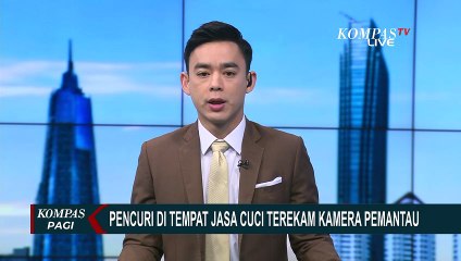 Download Video: Rekaman CCTV, Pencuri Bobol Tempat Jasa Cuci Bawa Uang dan Barang Berharga di Depok