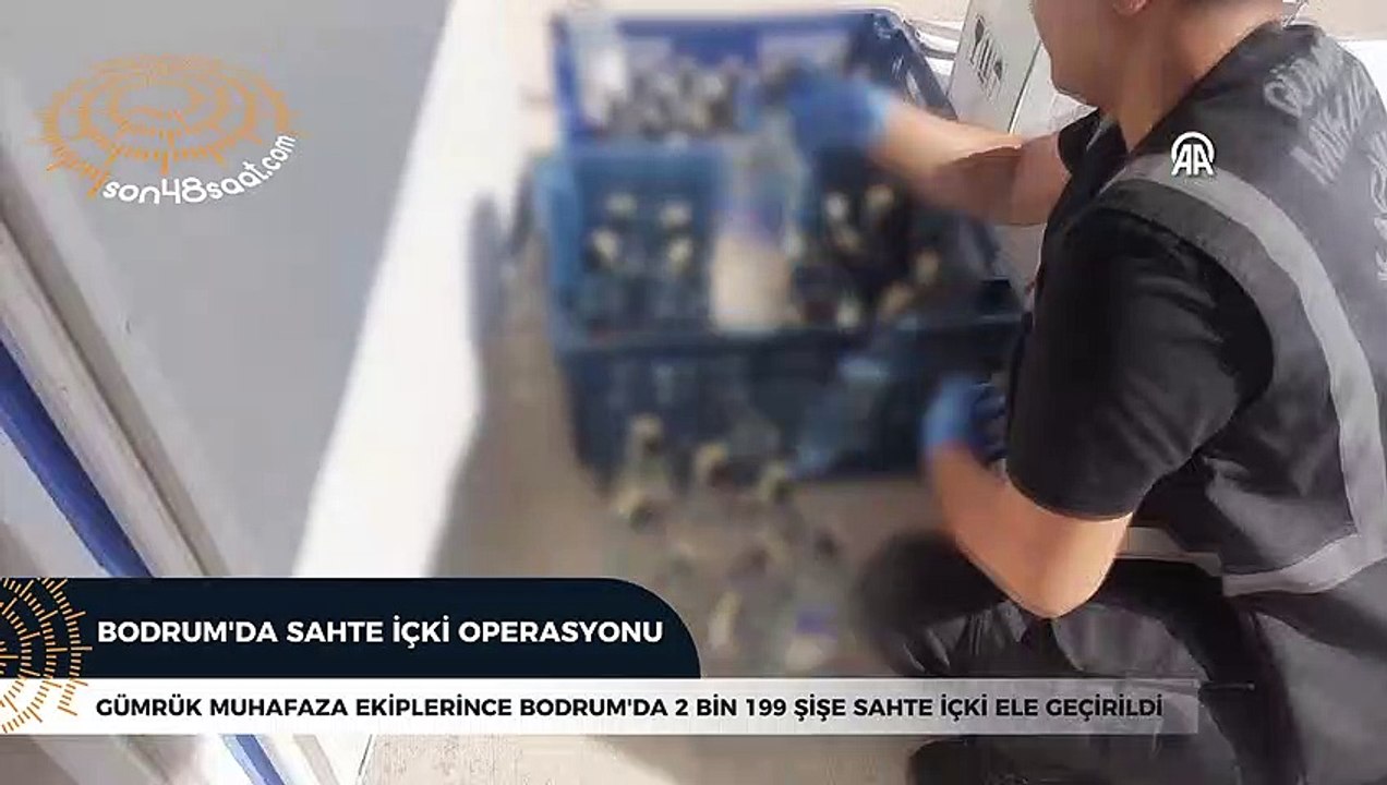 Bodrum'da kaçak içki operasyonu