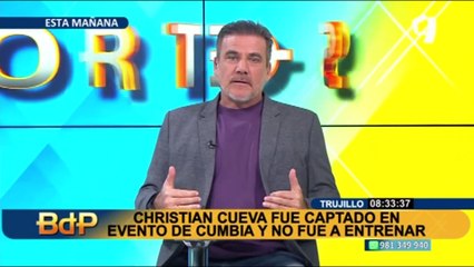 Christian Cueva: “Pido perdón por la decepción y molestia que he provocado desde mi llegada”