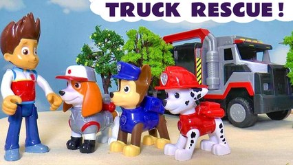 Paw Patrol TRUCK Rescue Story With Big Trucks Al and Ryder Cartoon for Kids
