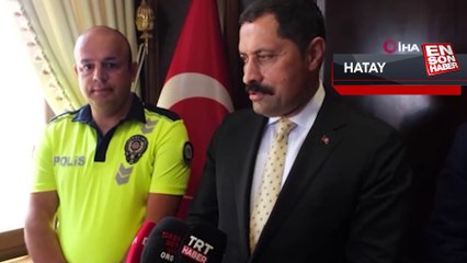 Hatay'da polis, vali tarafından ödüllendirildi