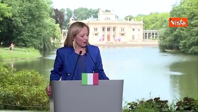 Meloni: Varsavia unico luogo che ho visitato due volte, con Morawiecki basta uno sguardo per capirci