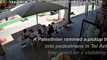 Security Camera Captures Palestinian Ramming a Car into Pedestrians