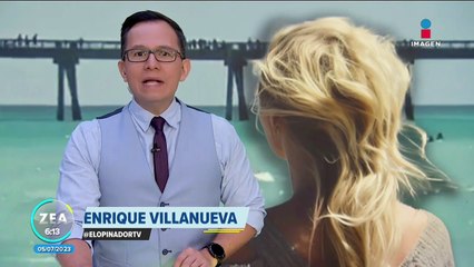 Tiburón se pasea cerca de la orilla de una playa en Florida