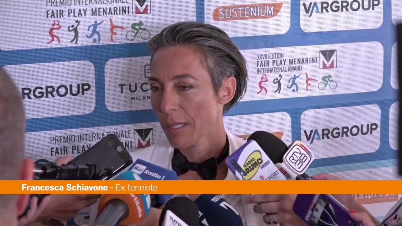 Premio Fair Play Menarini, Schiavone "Lo sport è vita"