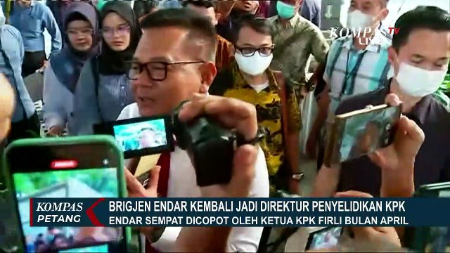 Kembali Jadi Direktur Penyelidikan, Brigjen Endar Temui Pimpinan KPK di Gedung KPK