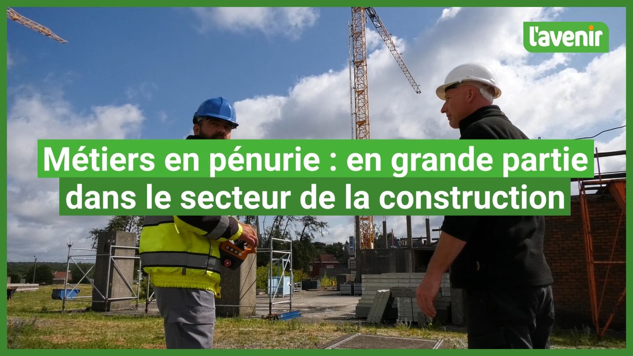 Métiers en pénurie 2023 : en grande partie dans le secteur de la construction