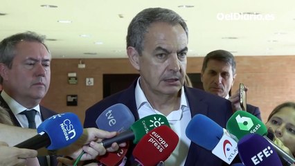 Zapatero denuncia la "injusticia e infamia contra" Pedro Sánchez, "un presidente limpio y decente"