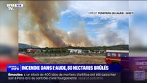 Incendie dans l'Aude: 80 hectares brûlés et 270 pompiers engagés