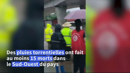 Des pluies torrentielles en Chine font au moins 15 morts