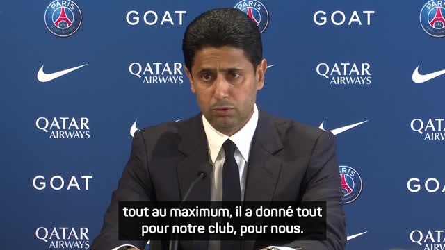 PSG - Le bel hommage de Nasser Al-Khelaïfi à Christophe Galtier et Lionel Messi