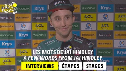 Jai Hindley Post-race interview - Stage 5 - Tour de France 2023