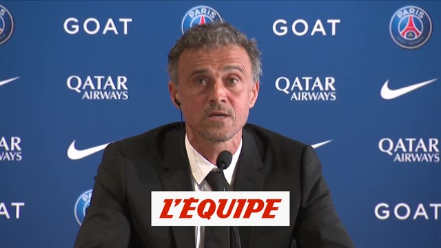 Luis Enrique se présente aux médias - Foot - L1 - PSG