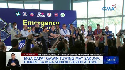 Mga dapat gawin tuwing may sakuna, itinuro sa mga senior citizen at PWD | Saksi