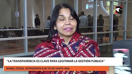 La intendenta electa de Santa Ana destacó importancia de la transparencia y el uso de la tecnología en la gestión municipal