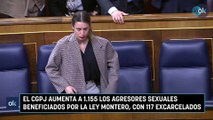 El CGPJ aumenta a 1.155 los agresores sexuales beneficiados por la Ley Montero, con 117 excarcelados