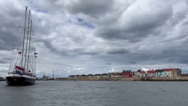 A view from the sea as the Tall Ships Races return to the North East