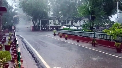 बारां में शाम को बरसे बदरा,  प्रताप चौक पर भरा पानी