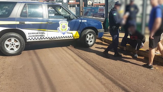 Indivíduos são detidos pela Guarda Civil Patrimonial após tentativa de furto