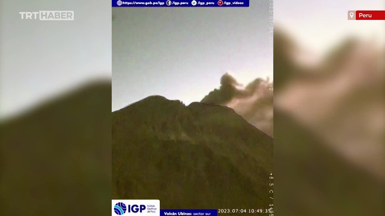 Ubinas Yanardağı patladı: 5 bin 500 metre lav ve kül püskürttü