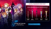Sword Art Online Last Recollection Original Characters Trailer PS