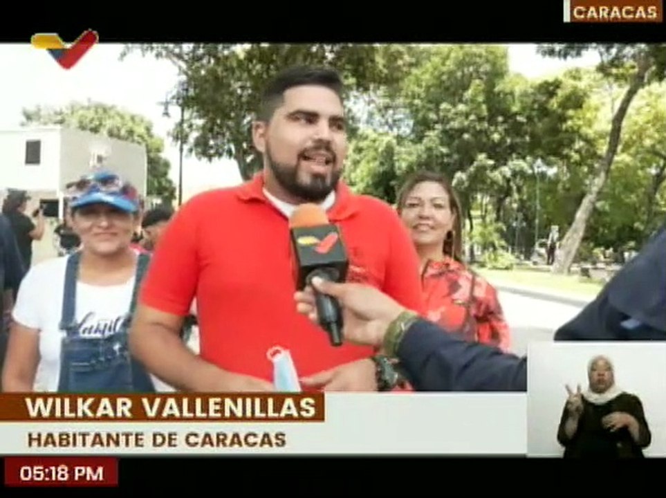 Caraqueños celebran desde el Paseo Los Próceres los 212 años de la Independencia de Venezuela