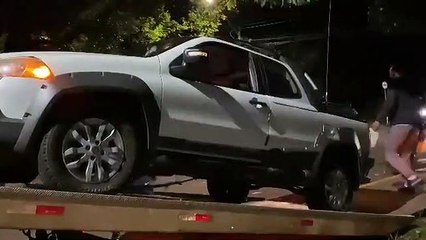 Fiat Strada e Corolla se envolvem em acidente na Área Militar