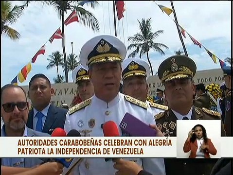 Carabobo | Autoridades civiles y militares conmemoran los 212 años de la Independencia de Venezuela