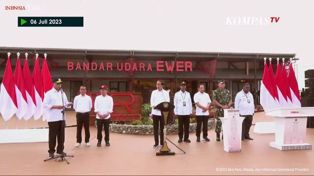 [FULL] Momen Presiden Jokowi Resmikan Bandara Ewer di Asmat, Papua Selatan