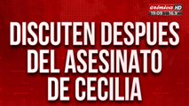 Femicidio de Cecilia: la imagen en donde Obregón y Fabiana González discuten del asesinato de Cecilia