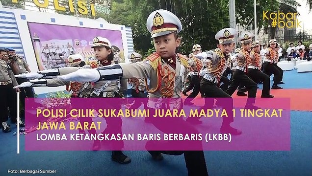 POLISI CILIK SUKABUMI JUARA MADYA 1 TINGKAT JAWA BARAT, LOMBA KETANGKASAN BARIS BERBARIS (LKBB)