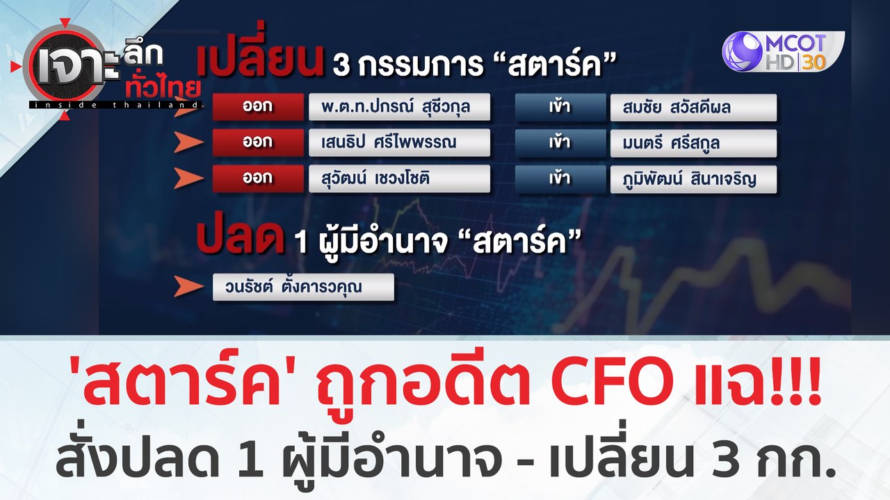 'สตาร์ค' ถูกอดีต CFO แฉ!!! สั่งปลด 1 ผู้มีอำนาจ...