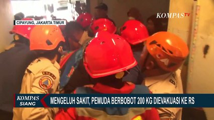 Mengeluh Sakit, Pemuda di Ceger yang Berbobot 200 Kg Dievakuasi ke Rumah Sakit Adhyaksa