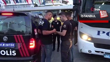 Taksim’de kaçak göçmen denetimi