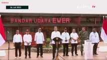 Suara Riuh Warga Asmat Saat Presiden Jokowi Resmikan Bandara Ewer di Papua Selatan