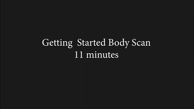 getting started body scan 11 mins