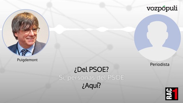 AUDIO: Puigdemont dice que miembros del PSOE le ofrecieron un indulto a cambio de pasar un tiempo en prisión