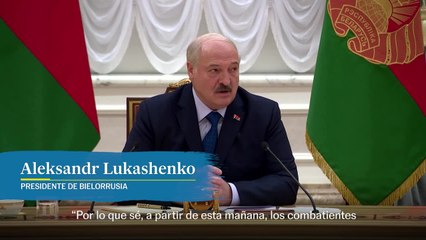 Aleksandr Lukashenko: "Los combatientes de Wagner están en sus campamentos permanentes"