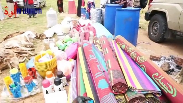 Tchad : l'armée remet une assistance à des réfugiés orphelins de la guerre au Soudan