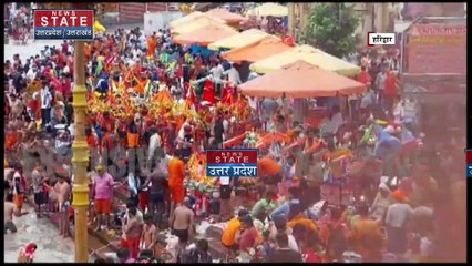 Uttarakhand News : Haridwar में कांवड़ियों का शाही स्वागत