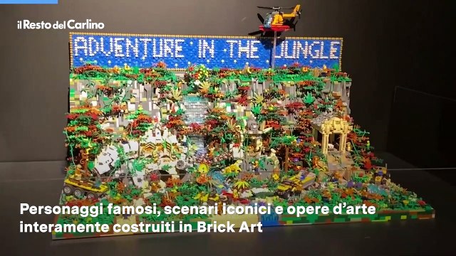 L'arte dei mattoncini colora Palazzo Belloni: il video della mostra inaugurata a Bologna