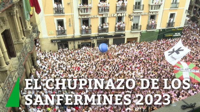 El chupinazo de los Sanfermines 2023, en directo: el presidente del Osasuna prende la mecha