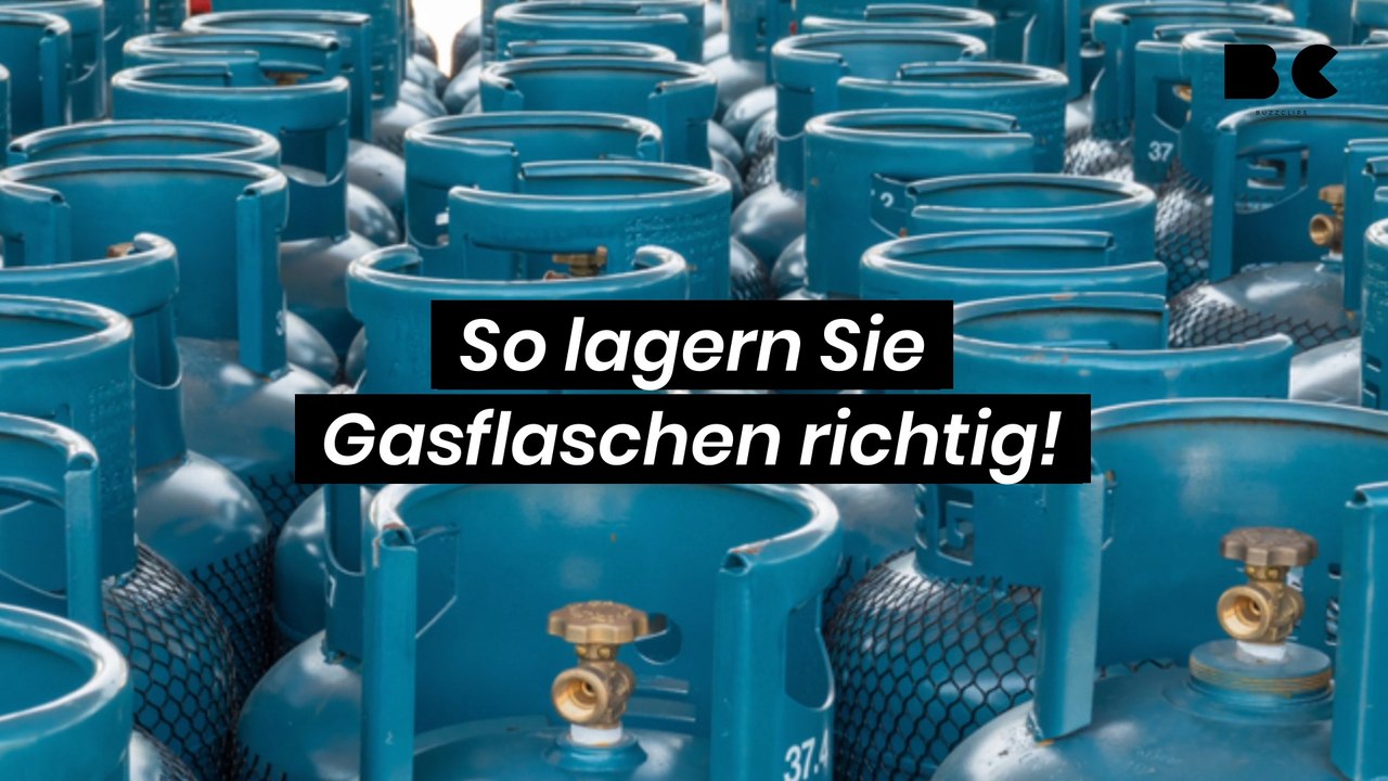 So lagern Sie Gasflaschen richtig!