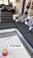 Canapé XXL, table en marbre, écran plat...Amandine Pellissard dévoile l'intérieur flambant neuf de son salon sur Instagram.